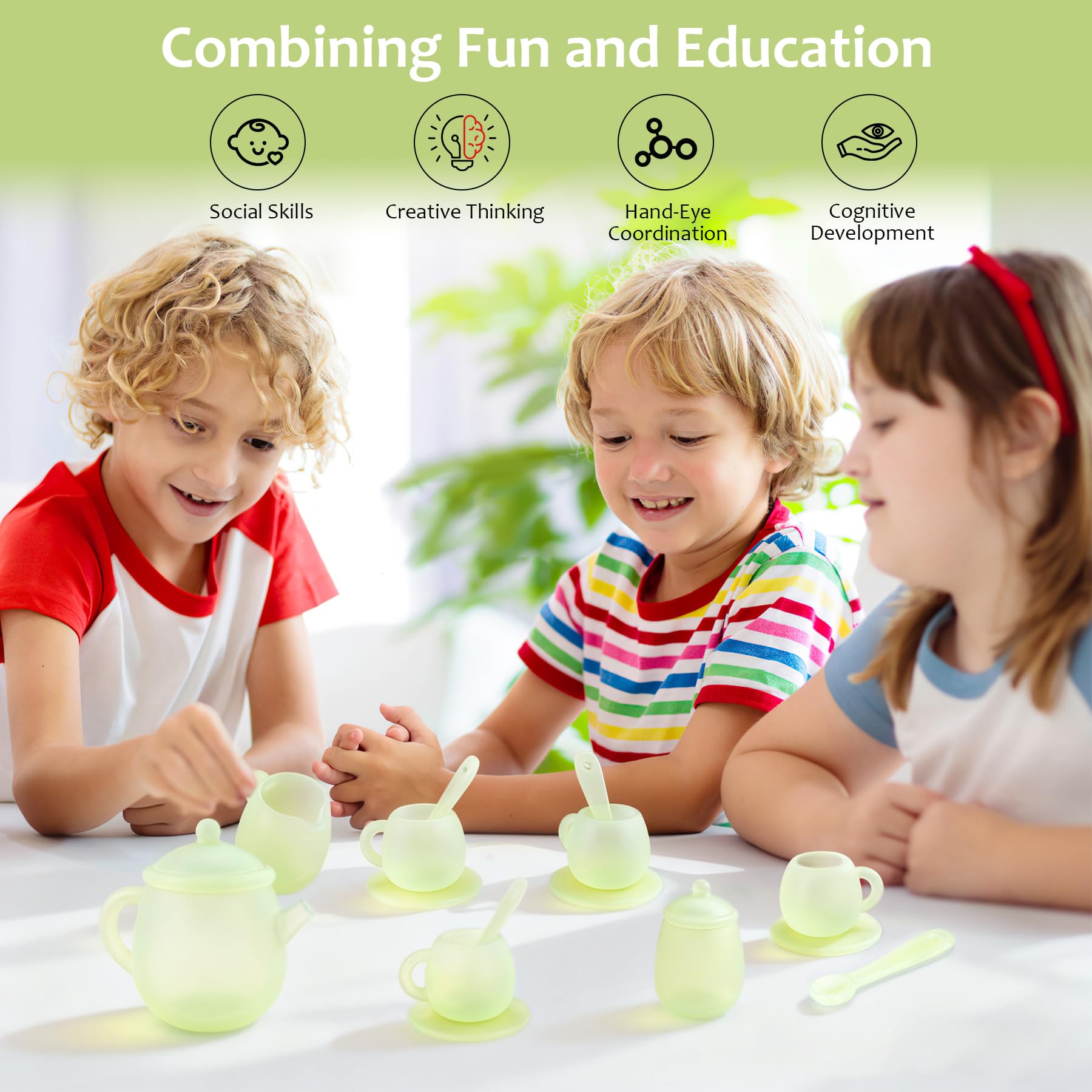 MCGMITT silicone spoons enable easy pouring for little hands