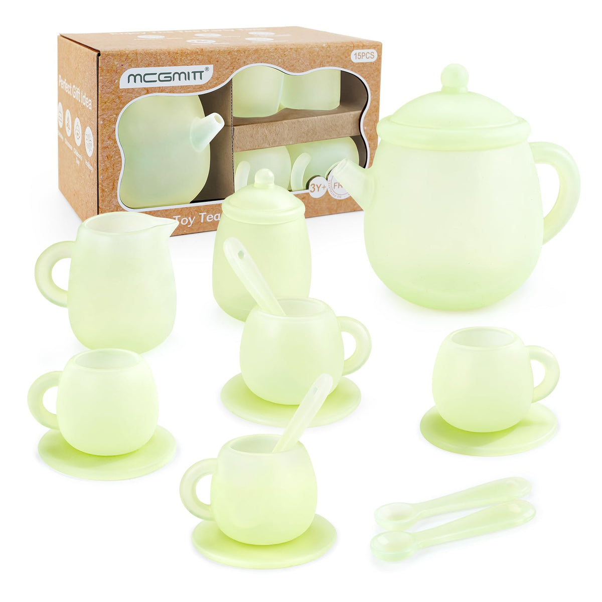 MCGMITT silicone teapot for safe, imaginative play
