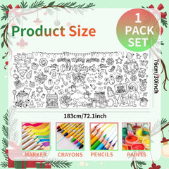 Mchochy Christmas crafts poster features classic elements like trees and Santa to spark imagination.