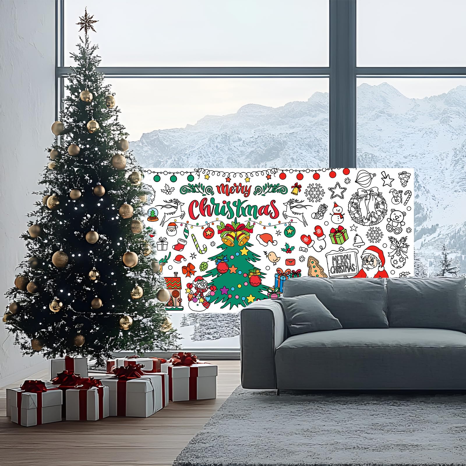 Mchochy gift-ready Christmas craft poster encourages creativity for kids.