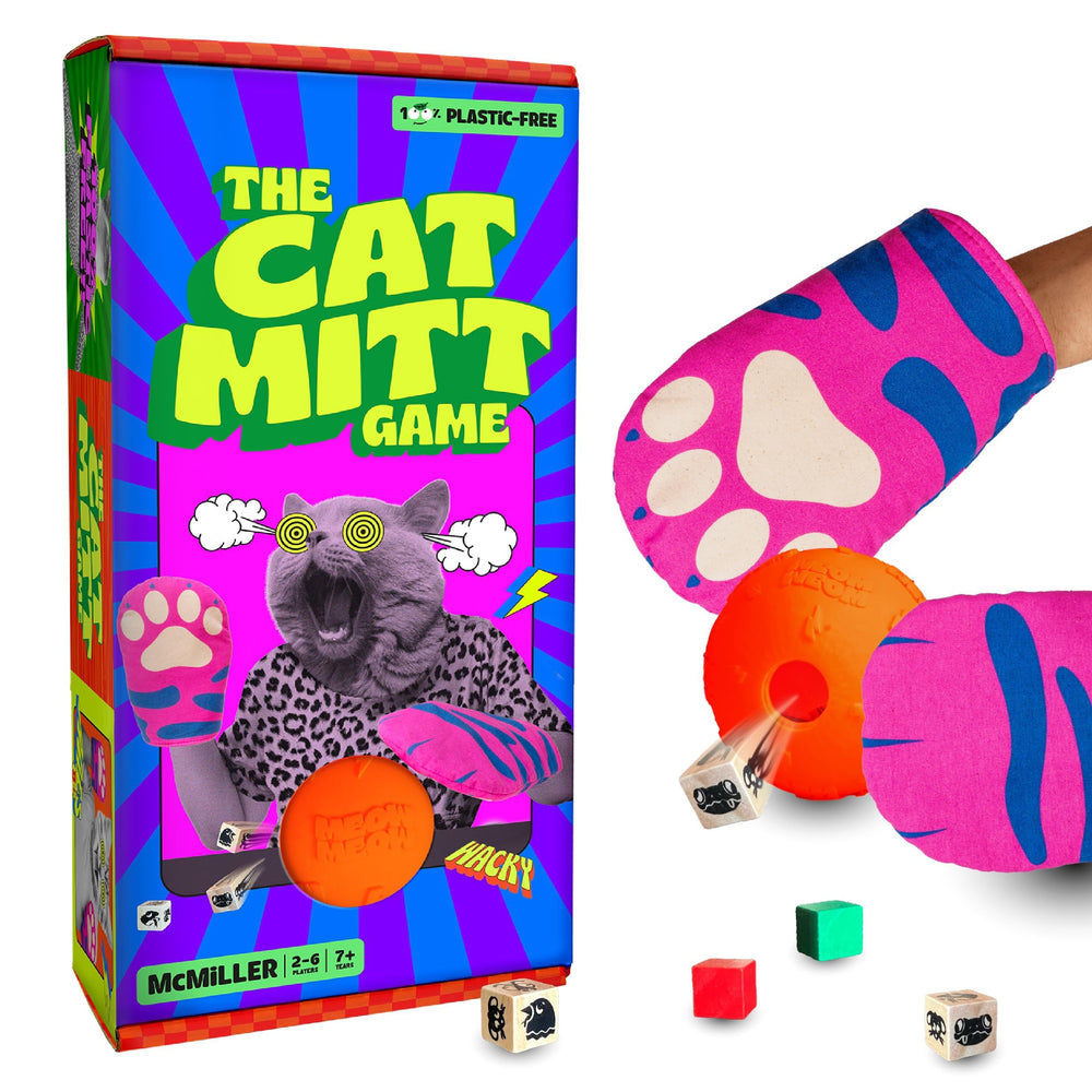 MCMILLER Cat Mitt Game mittens in action promote family laughter and teamwork.