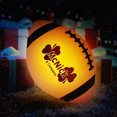 MCNICK & COMPANY Glow Football packaging with quick setup instruction