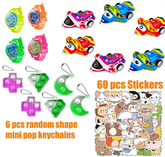 Mctuoba animal pop keychains colorful and tactile for rewards