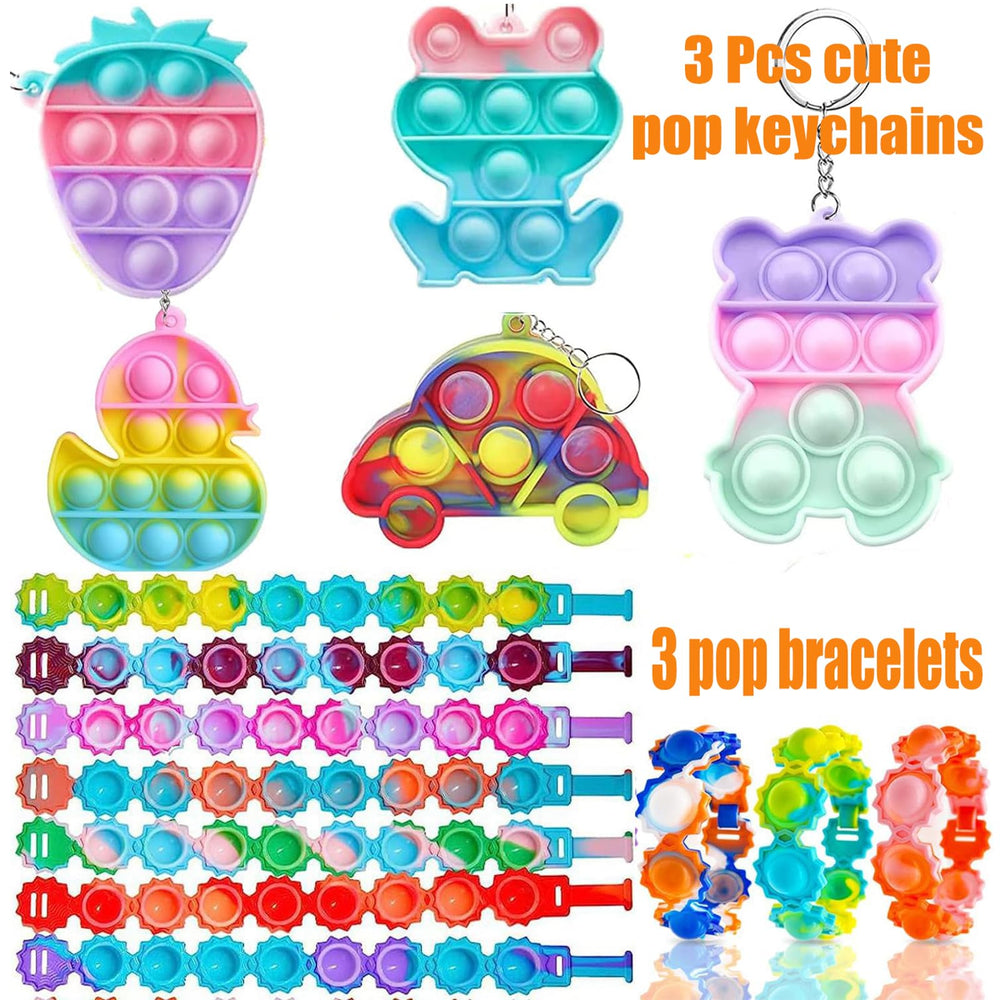 Mctuoba cute pop keychains compact for party favors and gifts