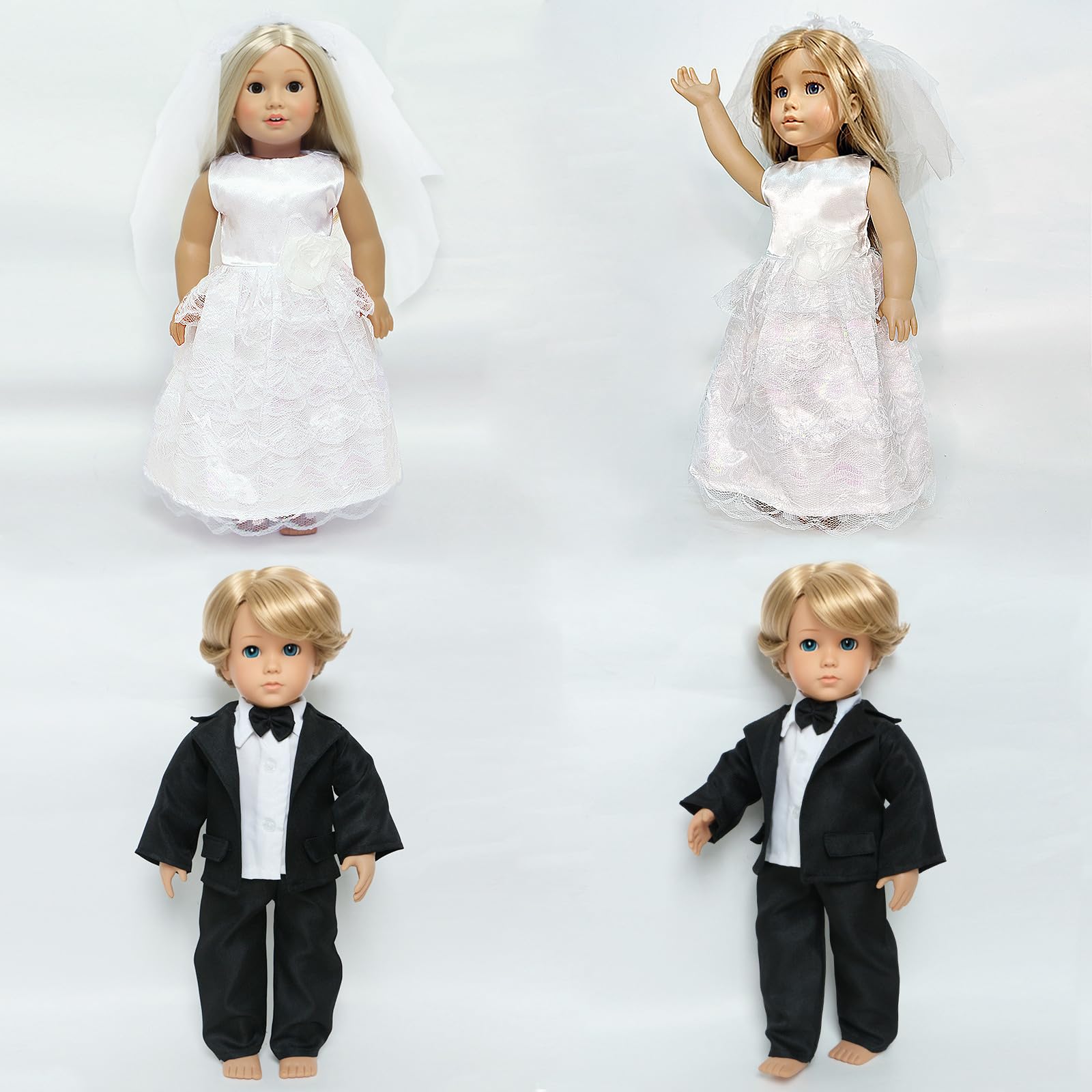 MCZQXW doll bow tie adds authentic finishing touch to dress-up sets.