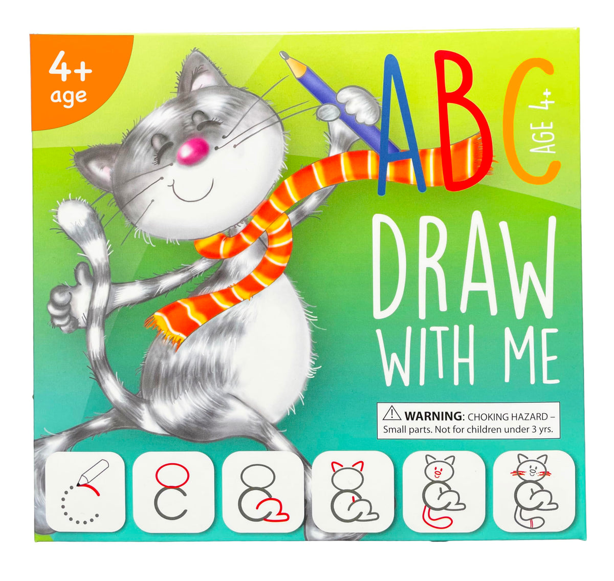 MD CREATIVE drawing with alphabet flashcards for early literacy and tracing