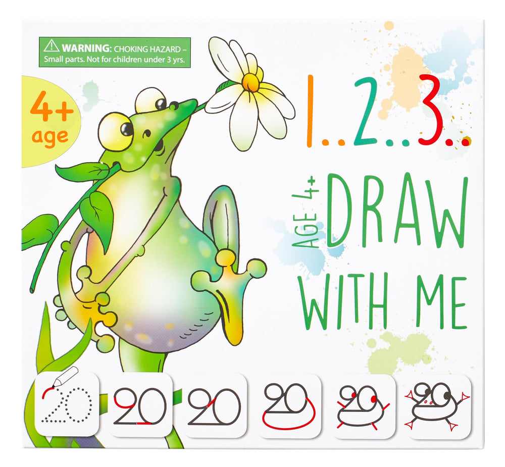 MD CREATIVE learning activity packaging showing the numbered drawing set for kids