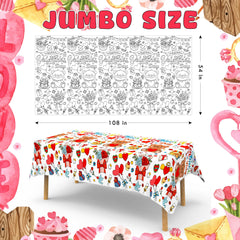 MDCGFOD tear-resistant tablecloth protects surfaces during arts and crafts