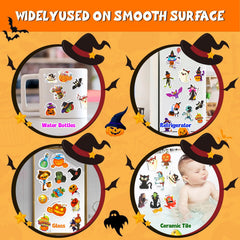 MDCGFOD washable PVC stickers withstand play and cleanups.