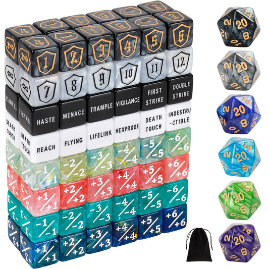MDDSHGG shield dice counters for fast life totals during MTG duels.
