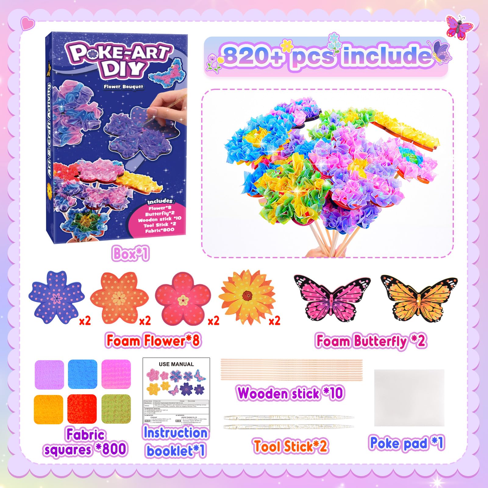 Instruction manual guiding beginner flower assembly
