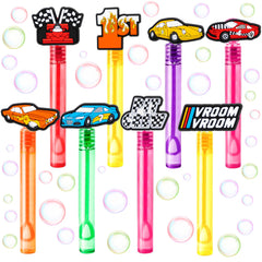 MDNHIO Race Car Bubble Wand, red design, perfect for exciting party favors and bubble play.