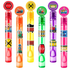 MDNHIO train bubble wand with locomotive design for kid-friendly party favors