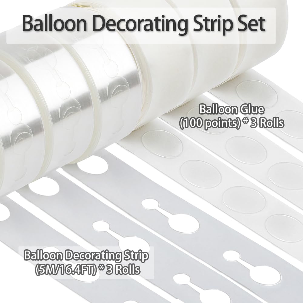 MDOZQ Balloon Arch Kit glue points securing balloon clusters for stable displays