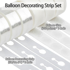 MDOZQ Balloon Arch Kit glue points securing balloon clusters for stable displays