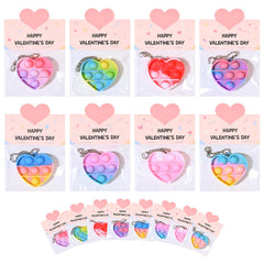 MEADIN heart pop keychain offers engaging tactile fun for kids during valentines.