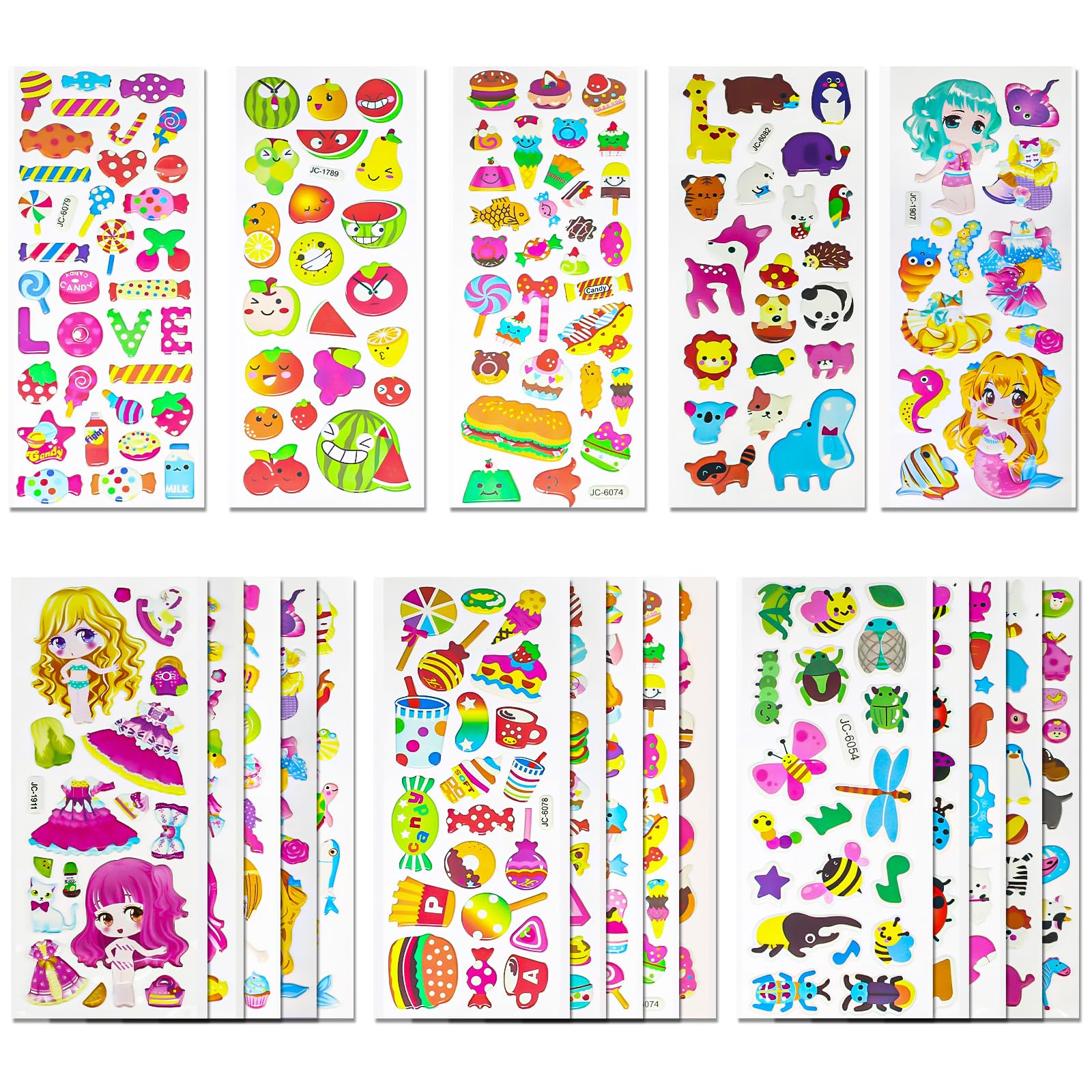 Meafeng 3D stickers animals for kids crafts and scrapbooking