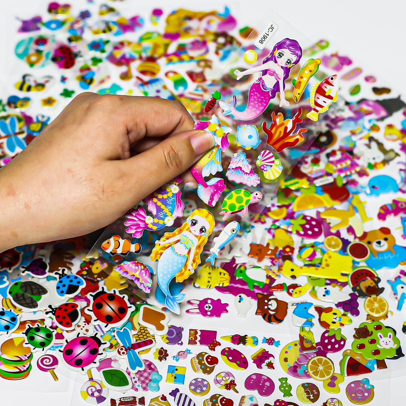 Meafeng 3D stickers hamburgers add playful food-themed decor