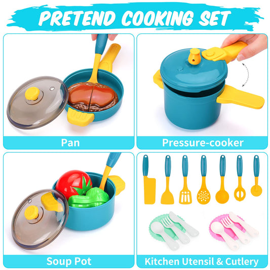 Meaicezli play food with cuttable vegetables for realistic chopping play