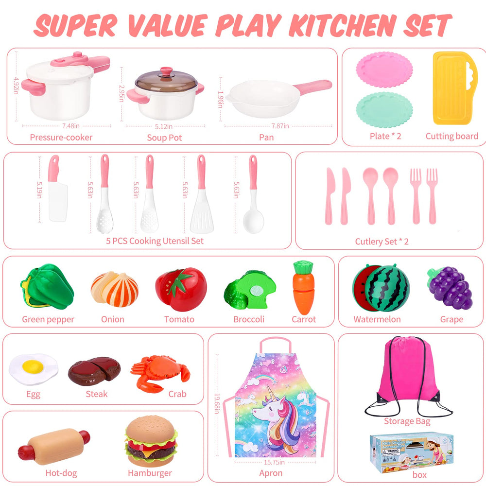 Meaicezli safe BPA-free kitchen toys with no sharp edges for ages 1-8
