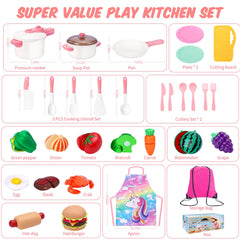 Meaicezli safe BPA-free kitchen toys with no sharp edges for ages 1-8