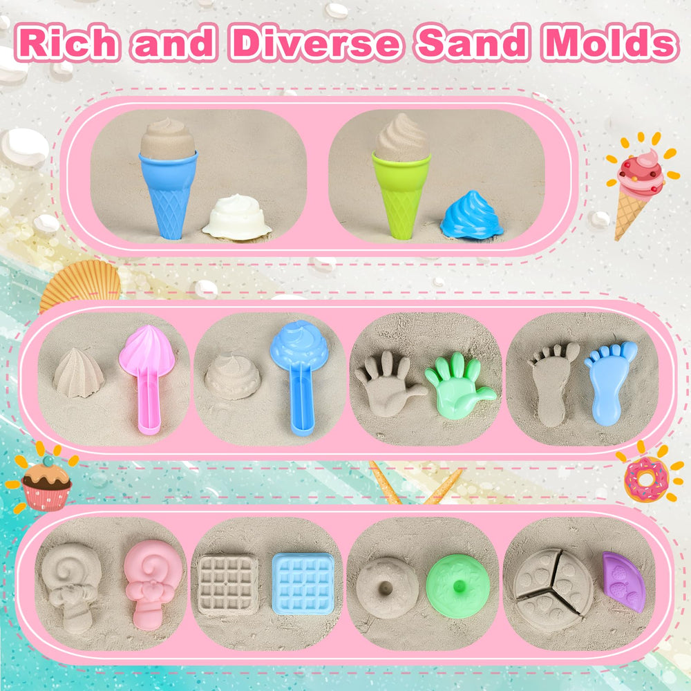 Meaicezli sand mold cake, detailed form for fun sand creations.