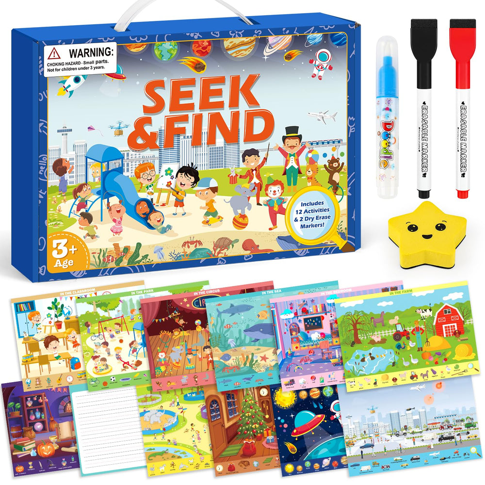 Meaicezli water reveal farm scene for mess-free travel fun and discovery