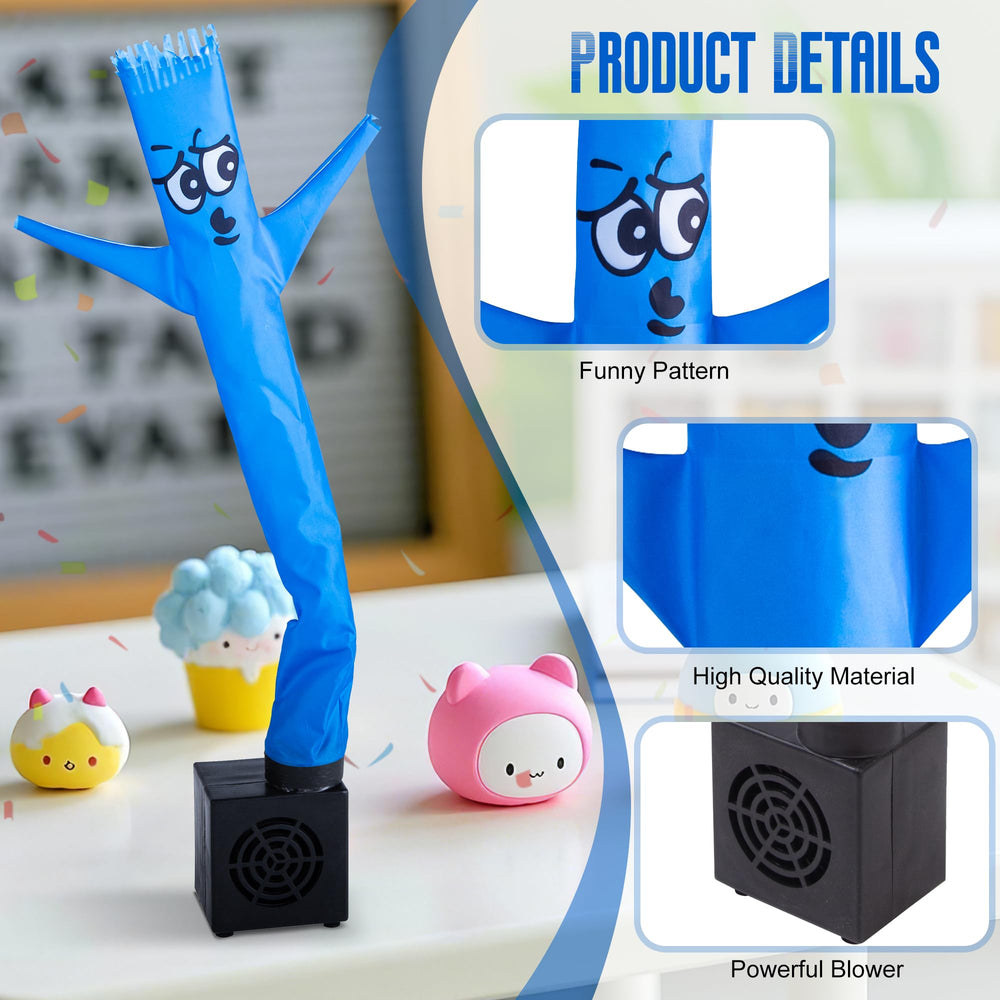 Mealivos blue office decor inflatable tube guy enhances desk ambience
