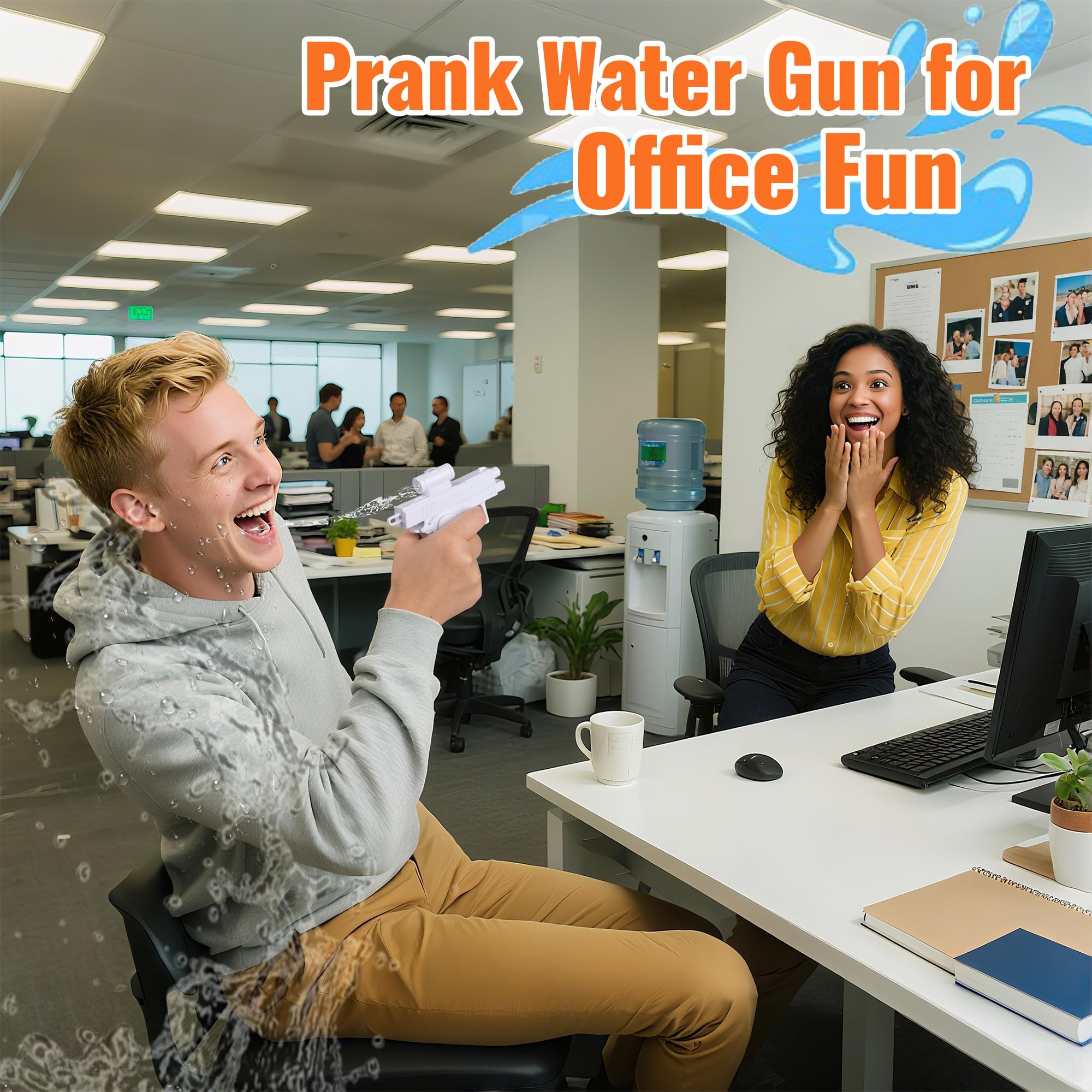Mealivos Prank Water Gun compact ten-inch design fits any bag.
