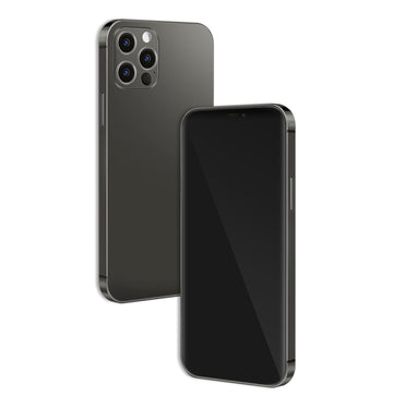 Mearar 12 Pro grey front view dummy phone for safe pretend play and display.