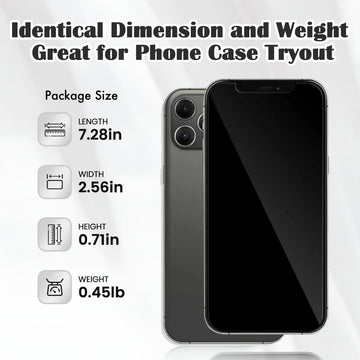 Mearar 12 Pro grey side view dummy phone for display and practice.