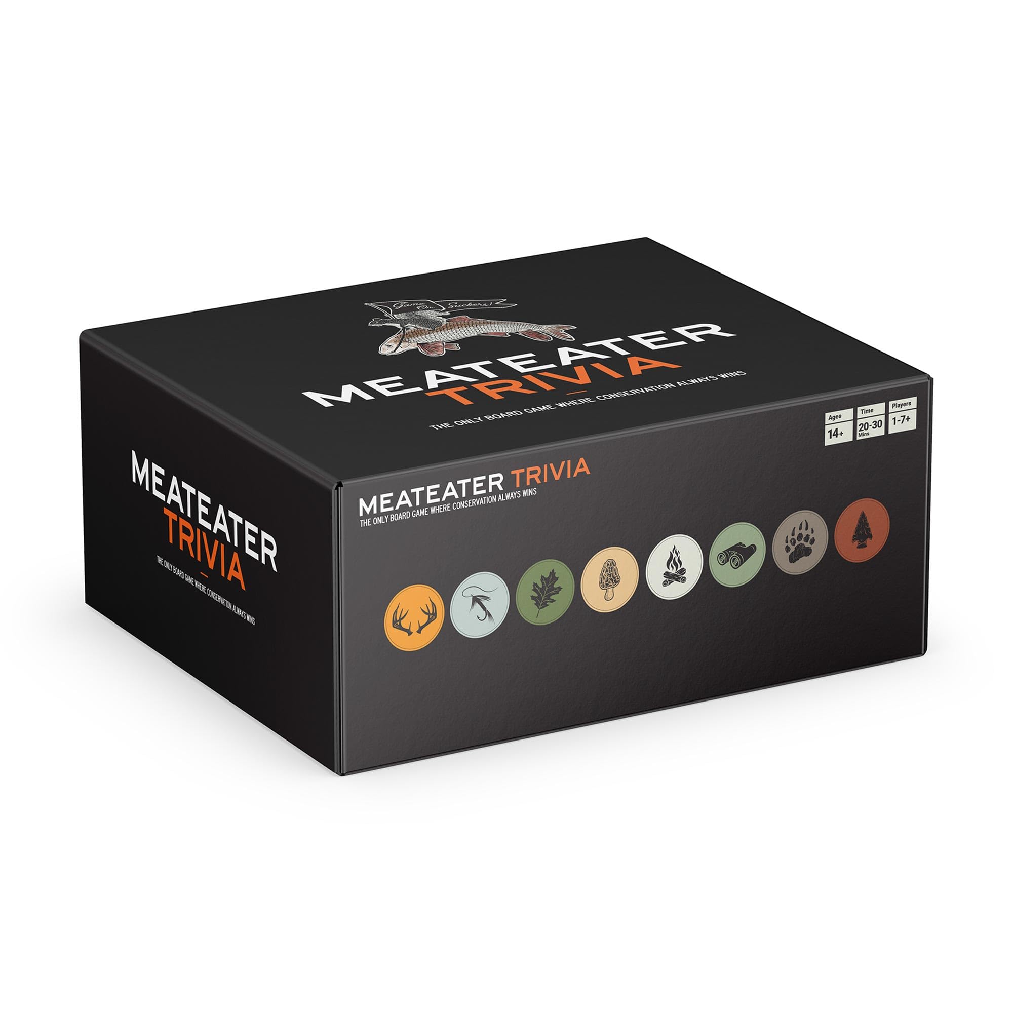 MeatEater Trivia Board Game with 800 questions for family game night and outdoor learning.
