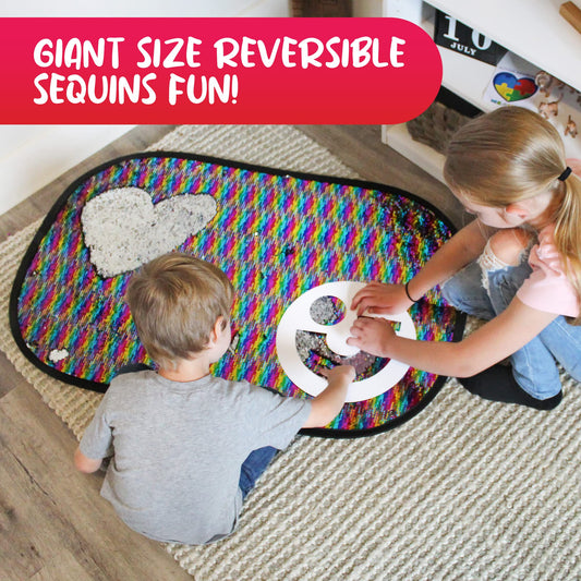 Meavia sequin stencils 6 designs enabling easy creative designs on the mat