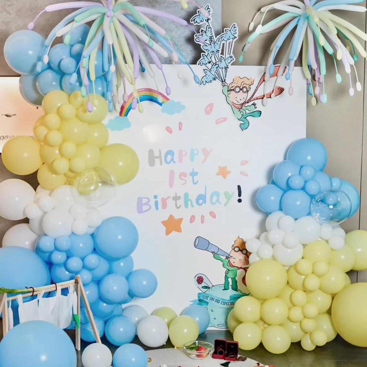 MEBAY balloon ribbon 33ft for finishing touches.