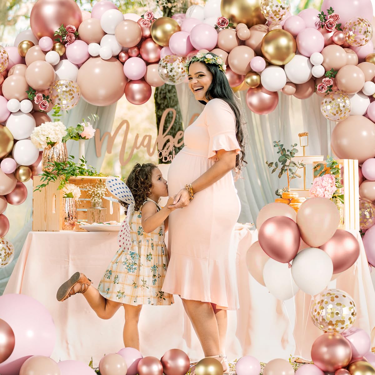 MEBAY pastel pink 12in balloon ideal for birthdays and baby showers