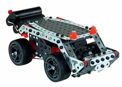 Meccano Erector instruction sheet guides step-by-step building.
