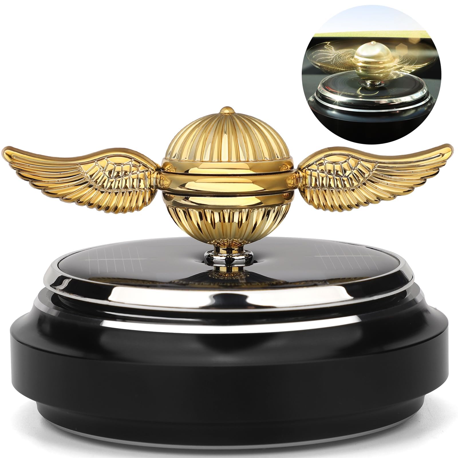 Mechaniker car air freshener with solar spinning wings adds dynamic, eco-friendly decor to your dashboard.