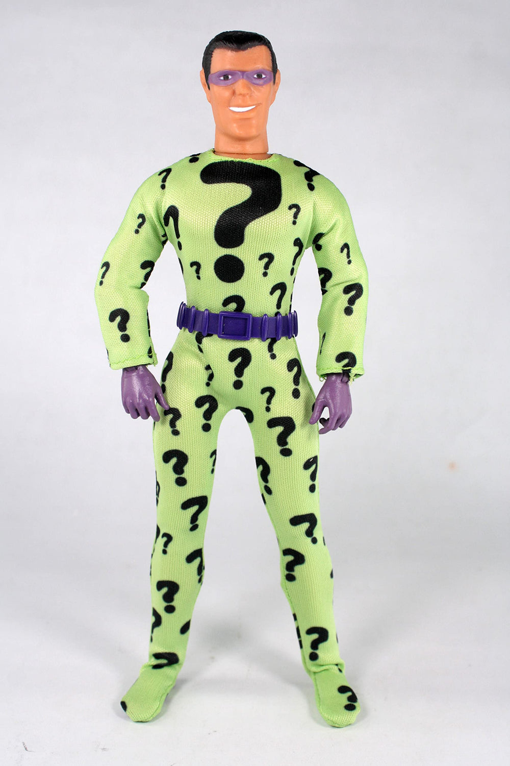Mego Riddler 50th Anniversary retro box emphasizes original WGSH presentation