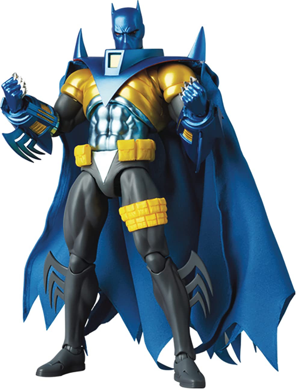 Medicom Knightfall Batman Mafex figure front view for display and collection