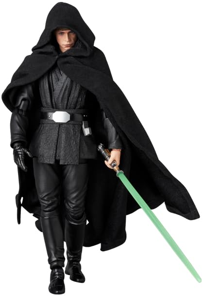 Medicom MAFEX Luke Skywalker stands 6.2 inches tall for shelves.
