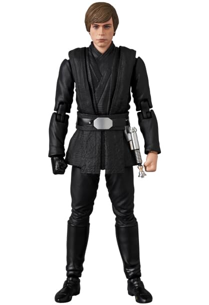 Medicom MAFEX Luke Skywalker stand provides stable posing options.