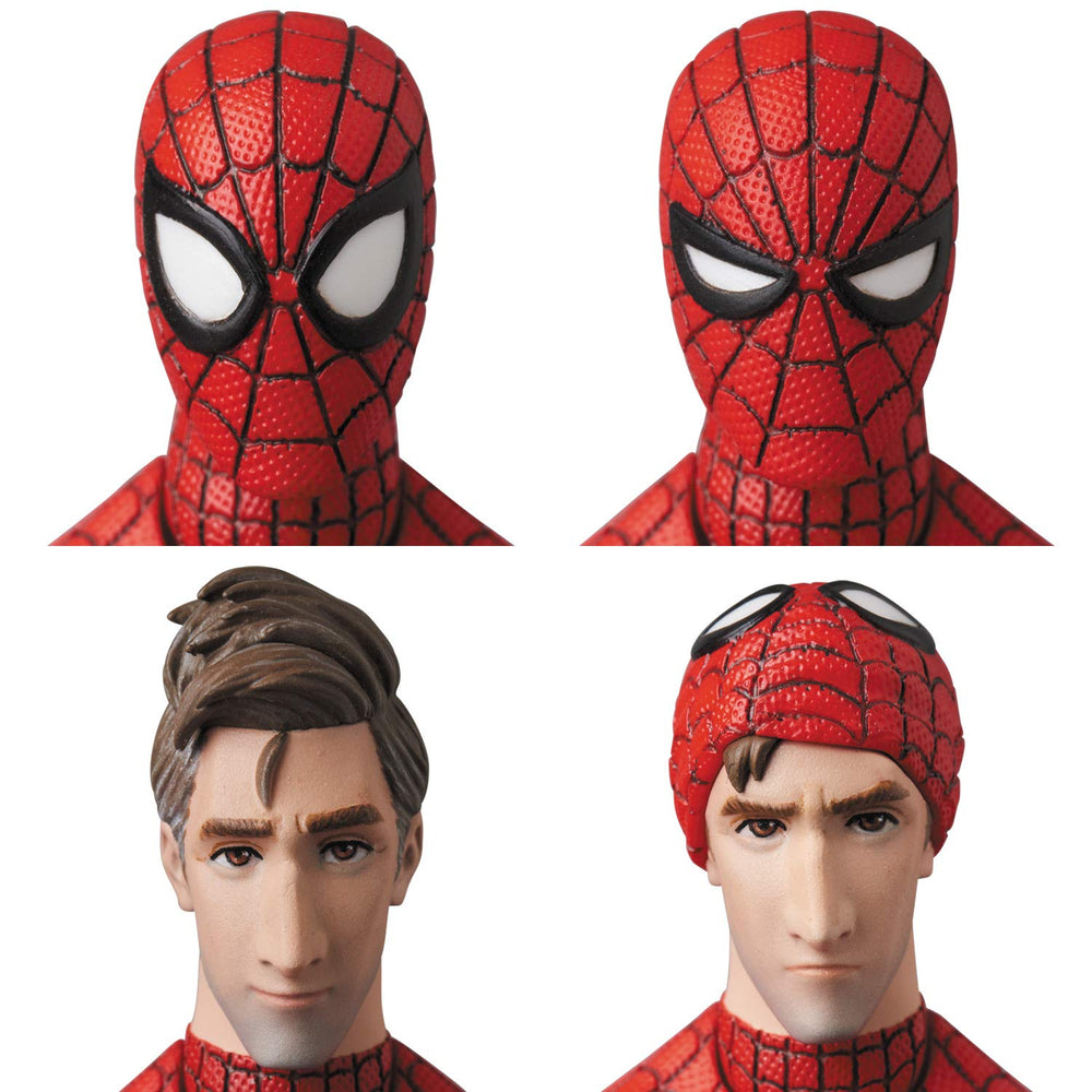 Medicom MAFEX Spider-Man Peter B Parker Renewal Ver packaging and contents