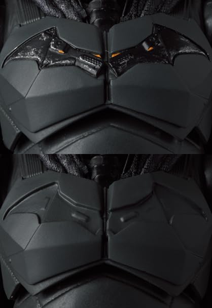 Medicom Toy Batman 2022 MAFEX cowl accessory supports quick customization