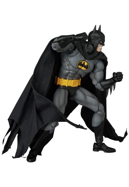 Packaging view showing Mafex No. 270 Knight Crusader Batman contents