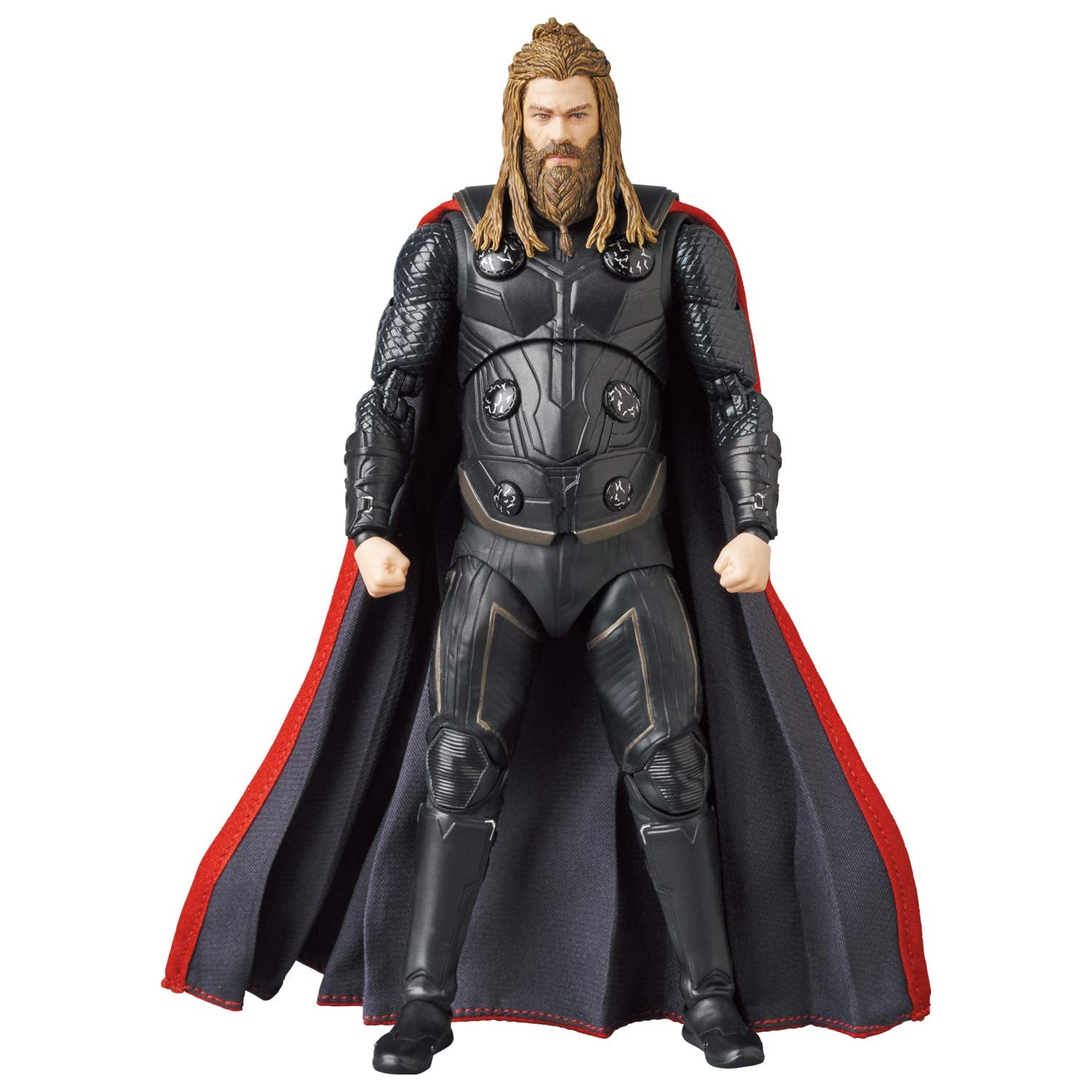 Medicom Toy MAFEX Thor Endgame figure stand for stable posing.