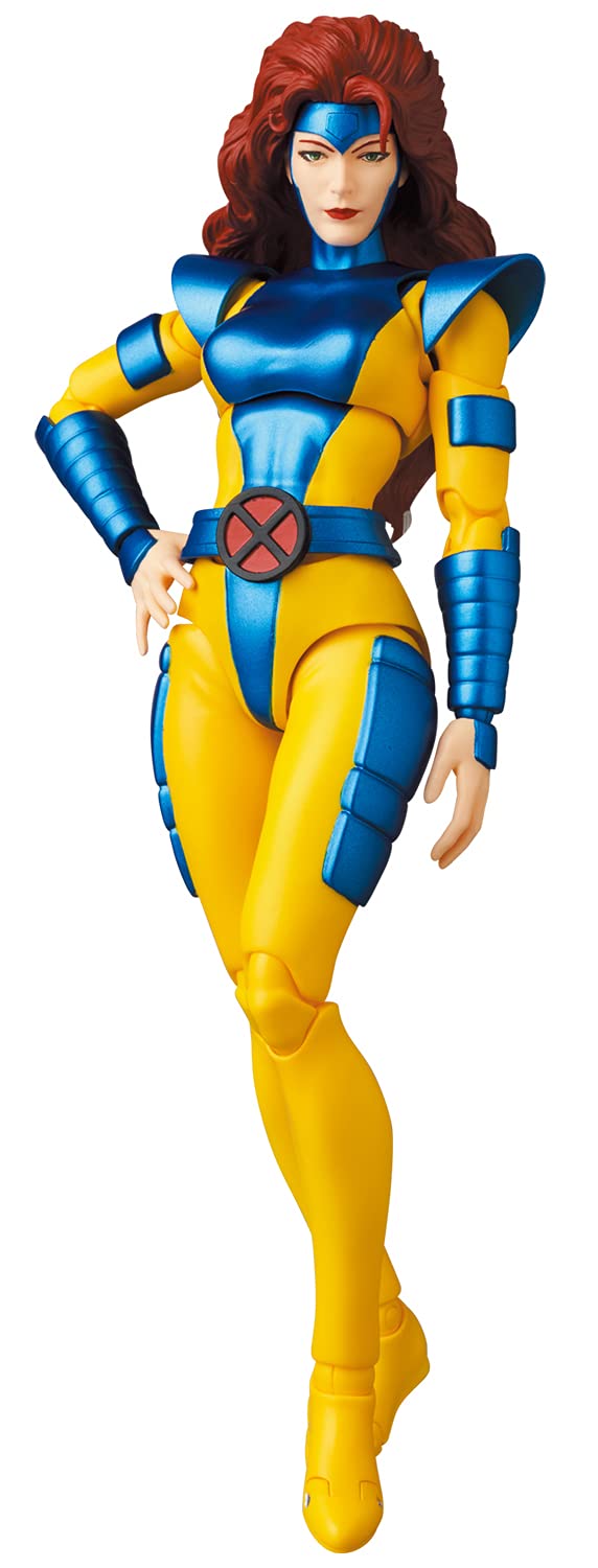 Medicom Toy MAFEX No.160 Jean Grey figure front view for dynamic display