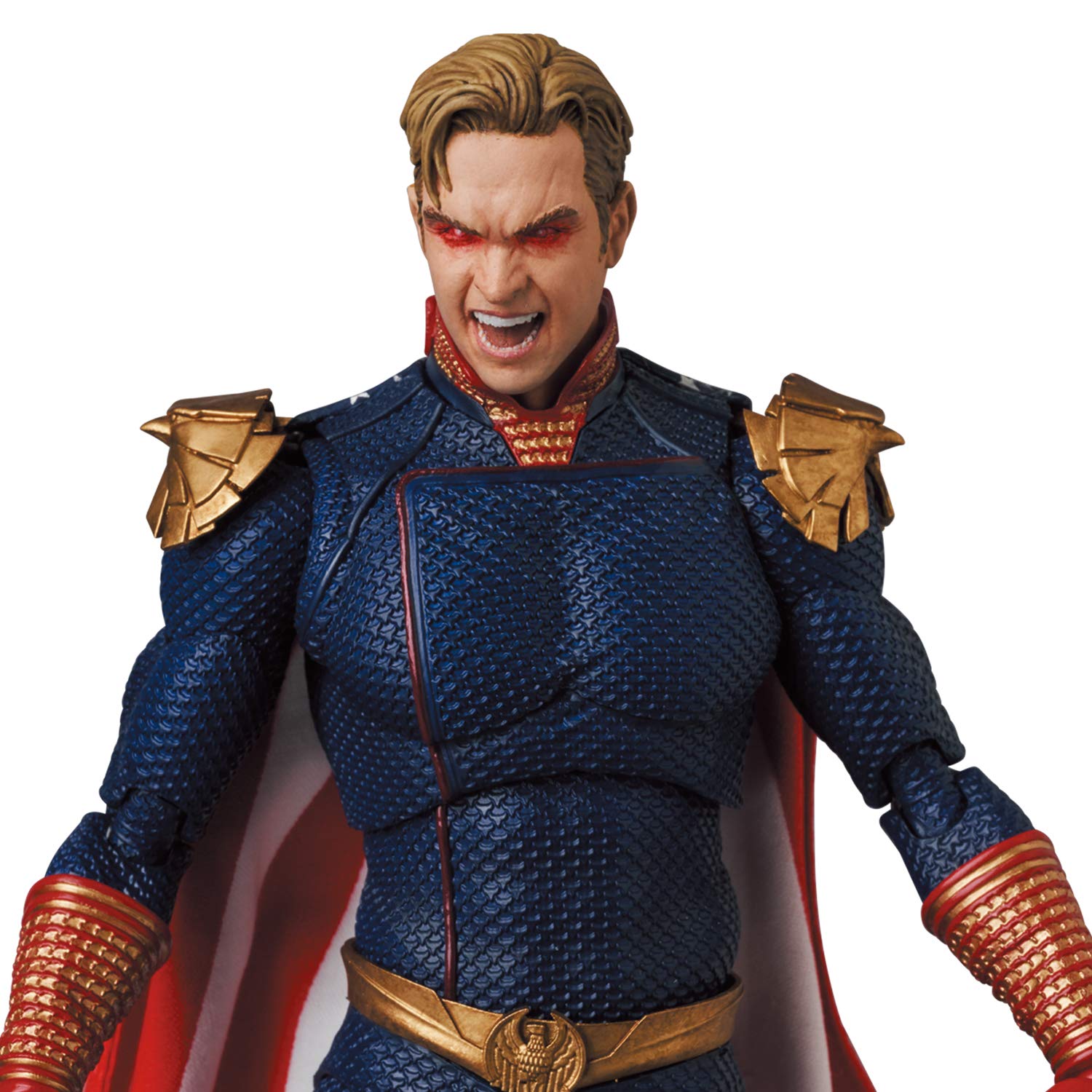 Medicom Toy MAFEX Homelander detailed paintwork boosts collector appeal