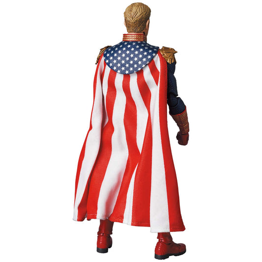 Medicom Toy MAFEX Homelander fabric cape adds authentic texture during display