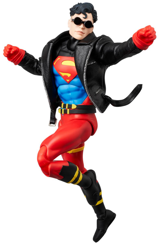 Medicom Toy Return of Superman Superboy MAFEX figure pose-ability for dynamic displays.