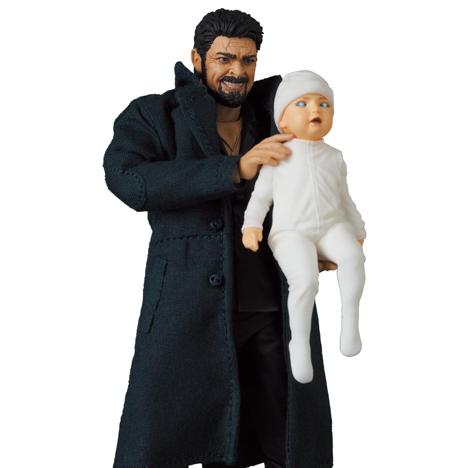 Medicom Toys Billy Butcher Razor Baby accessory adds dynamic action cues